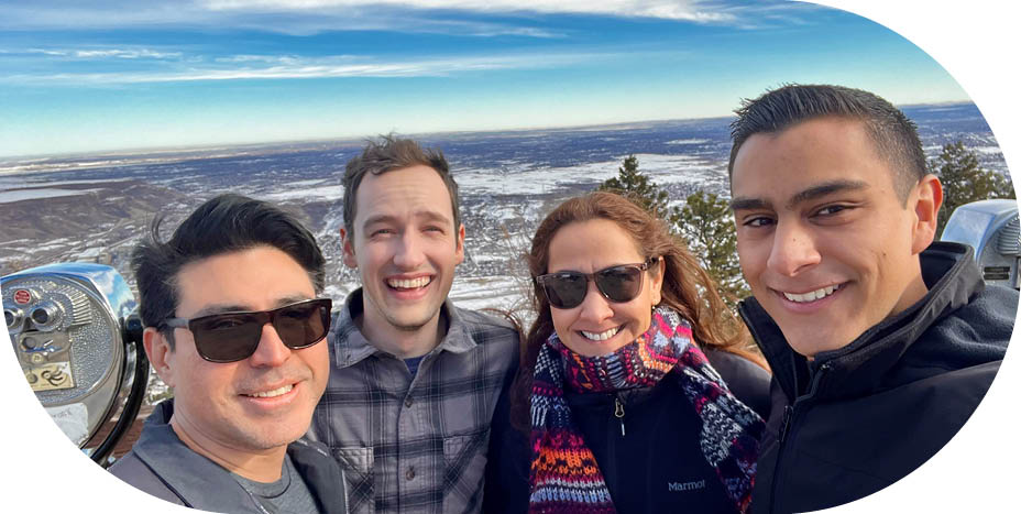 Waterfall and flowers in the Jungle