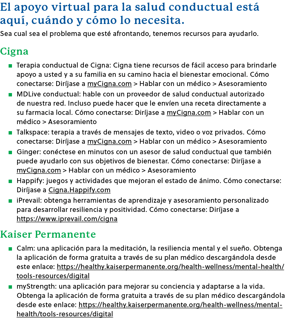El apoyo virtual para la salud conductual est aqu , cu ndo y c mo lo necesita. Sea cual sea el problema que est  afr...