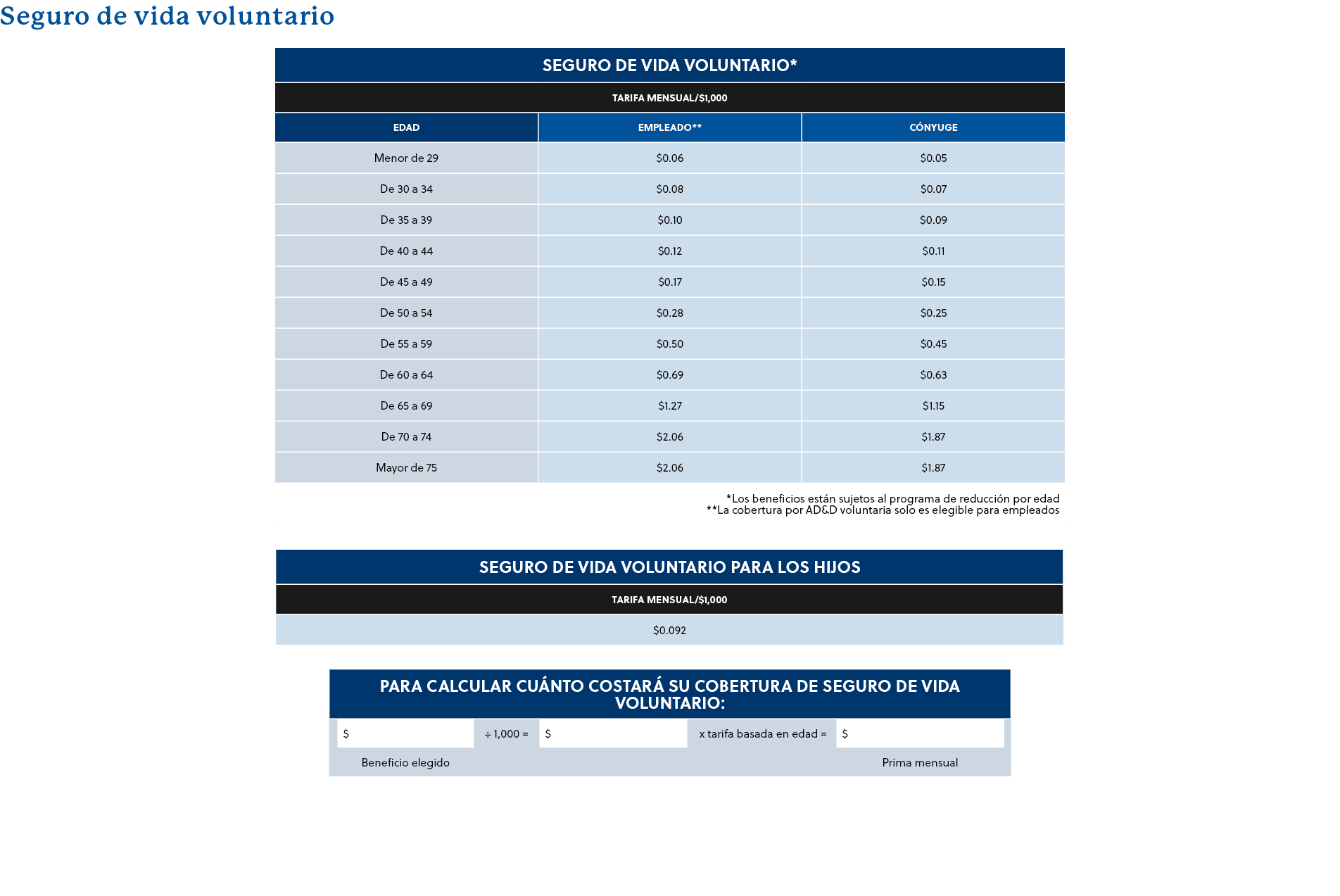 Seguro de vida voluntario 